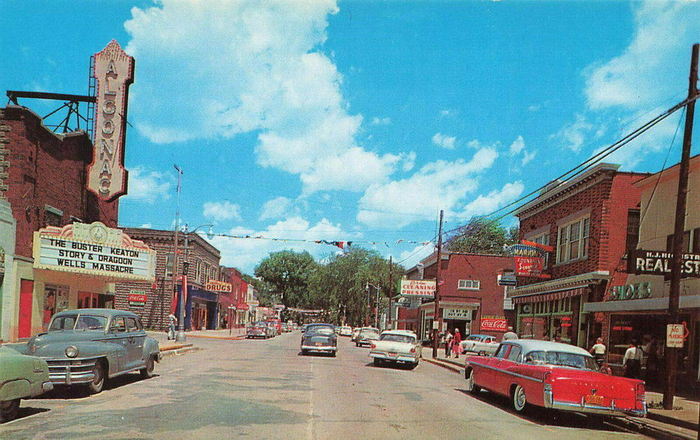 Algonac Theatre - Old Post Card View (newer photo)